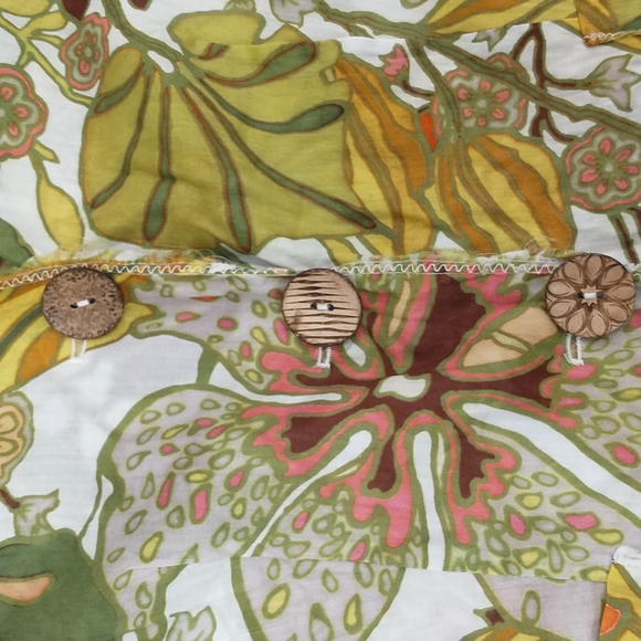 Maliparmi Wild Mod Print Lightweight Cotton Blazer Jacket Tropical Colorful Fun - Picture 13 of 14